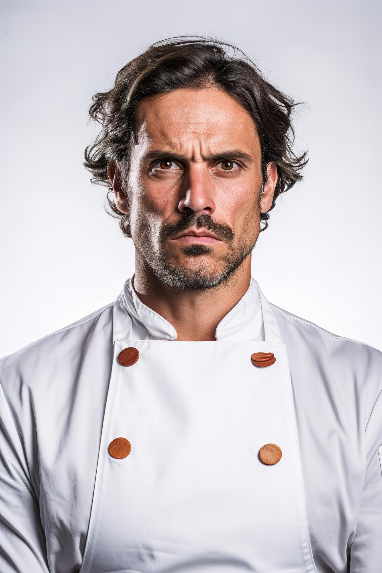 Portrait of head chef in apron