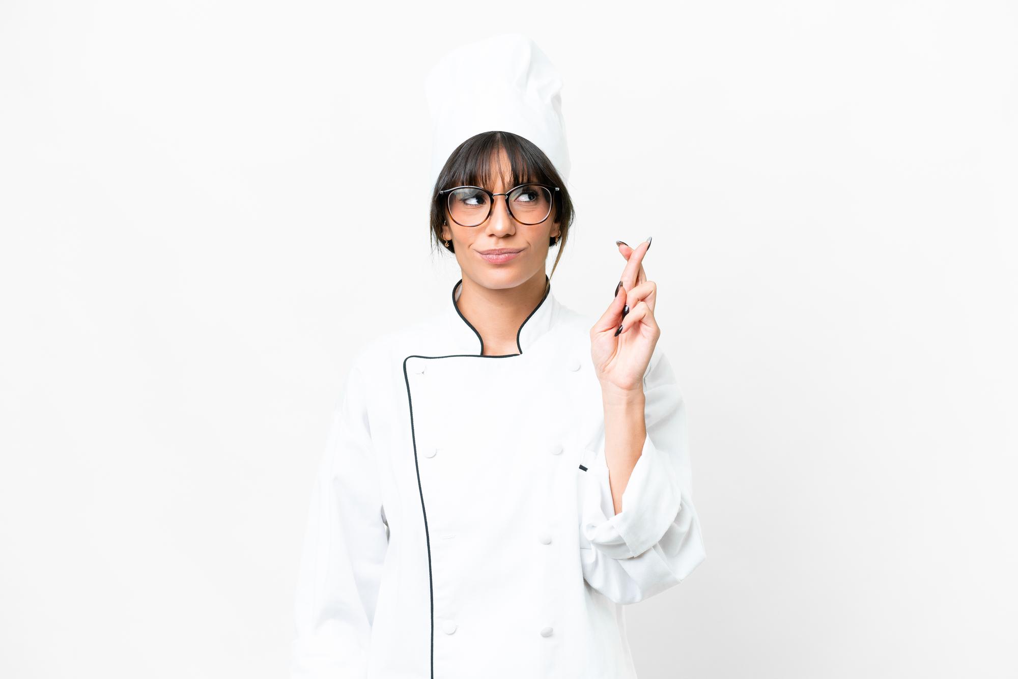 Portrait of nutritionist with notebook